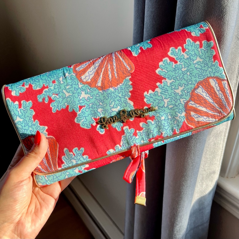Lilly Pulitzer travel organizer | Pouch or Clutch for tech or jewelry storage